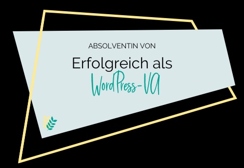 Badge Erfolgreich als WordPress-VA